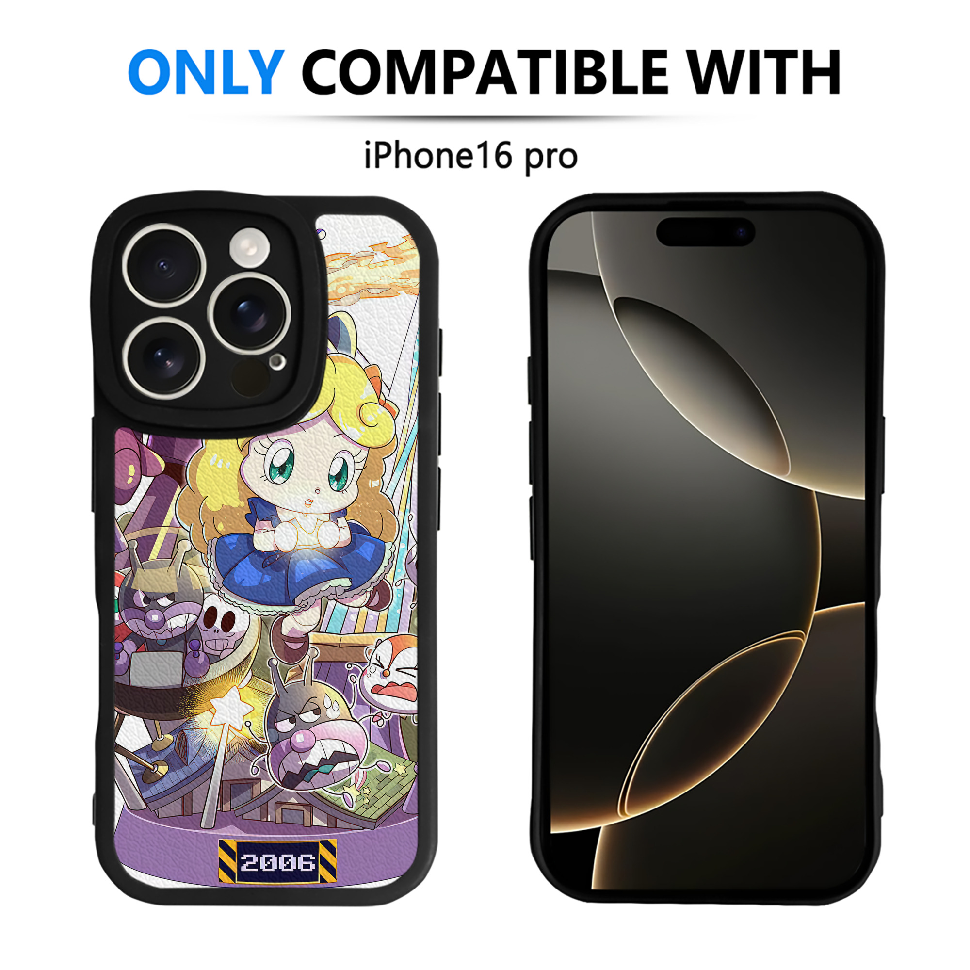 （画像用） アンパンマン Anpanman 【iPhone 16シリーズ対応】シリコンスマホケース（レザー調） 材質：シリコン